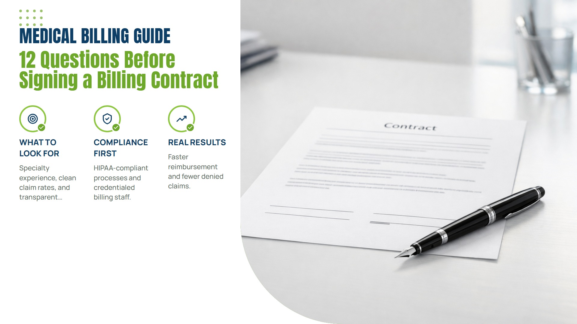 12 Questions to Ask Before Signing a Medical Billing Contract
